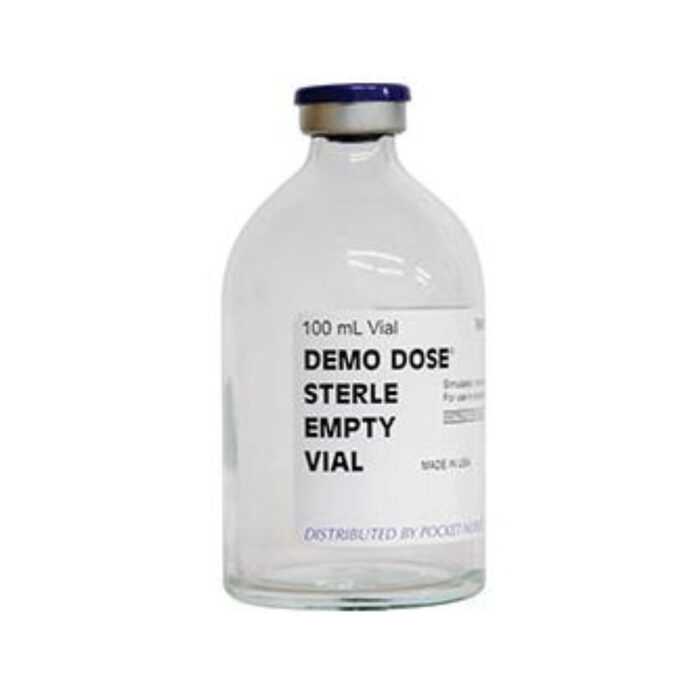 Demo Dose Empty Glass Vial 100mL